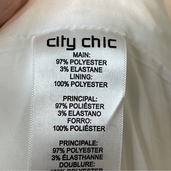 CITY CHIC Trendy Plus Size Magnetic Pants White Size XL/22 - Picture 7 of 7